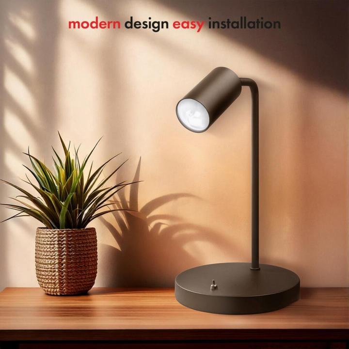 Actual product image Maclean Desk lamp GU10 with switch MCE370 B (GU10)