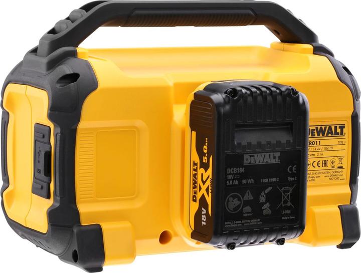 Actual product image DeWalt DCR011-XJ (10 h, Rechargeable battery operated)