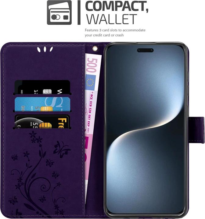Immagine prodotto Cadorabo Custodia per Honor Magic 7 Lite Flower Book (Honor Magic7 Lite)