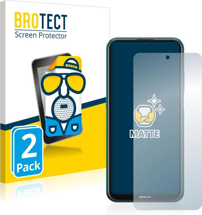 Productafbeelding BROTECT Antireflecterende schermbeschermer mat (2 Stuk, Nokia X10)