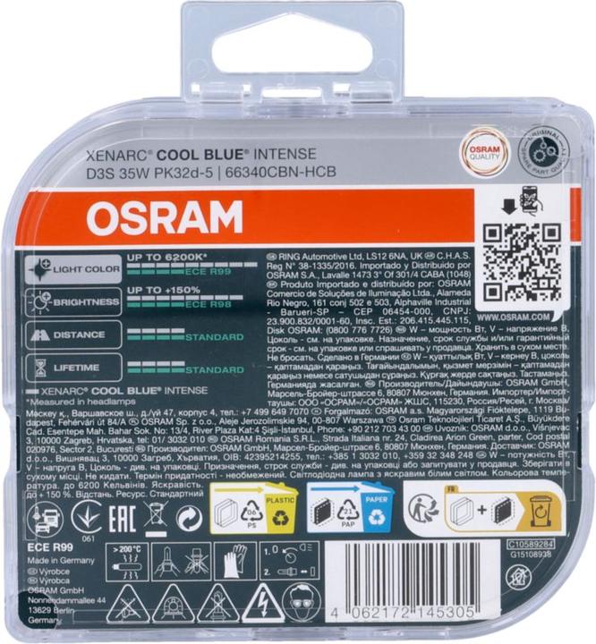 Produktbild Osram Cool Blue Intense Xenarc (D3S)
