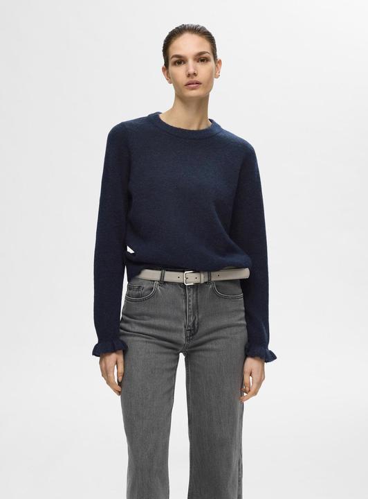 Produktbild Selected Femme Rüschenärmel Strickpullover (XL)