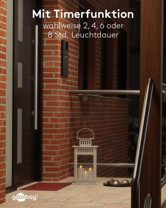 Produktbild Goobay 3er-Set LED-Kerzen (3 x)