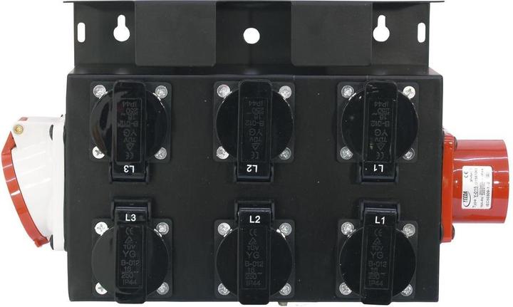 Actual product image Eurolite SB-652X Power distributor (6 x, CEE)