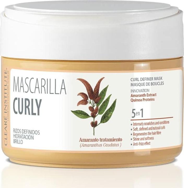 Image du produit Clearé Institute Curly Hair Mask Nourish and Defines Voluminous Curls 300ml (300 ml)