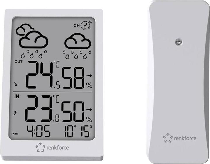 Immagine prodotto Renkforce RF-6416472 Funk-Wetterstation Weiss