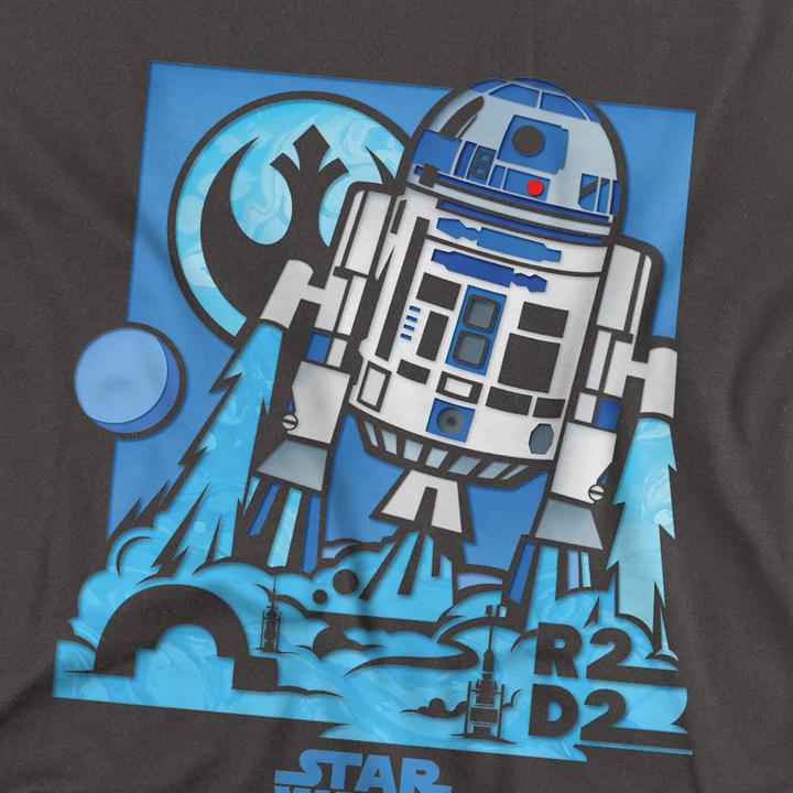 Immagine prodotto Star Wars Papercut Maglietta R2-D2 Adulto Unisex (S)