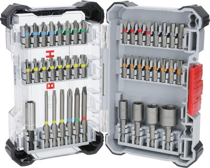 Productafbeelding Bosch Professional Bitset Extra Hard 43 stuks (PH1 / PH2 / PH3 / PZ1 / PZ2 / PZ3 / HEX3 / HEX4 / HEX5 / HEX6 / T10 / T15 / T20 / T25 / T27 / T30 / T40 / SL3 / SL4 / SL5 / SL6 / TH10 / TH15 / TH20 / TH25 / TH27 / TH30 / TH40)