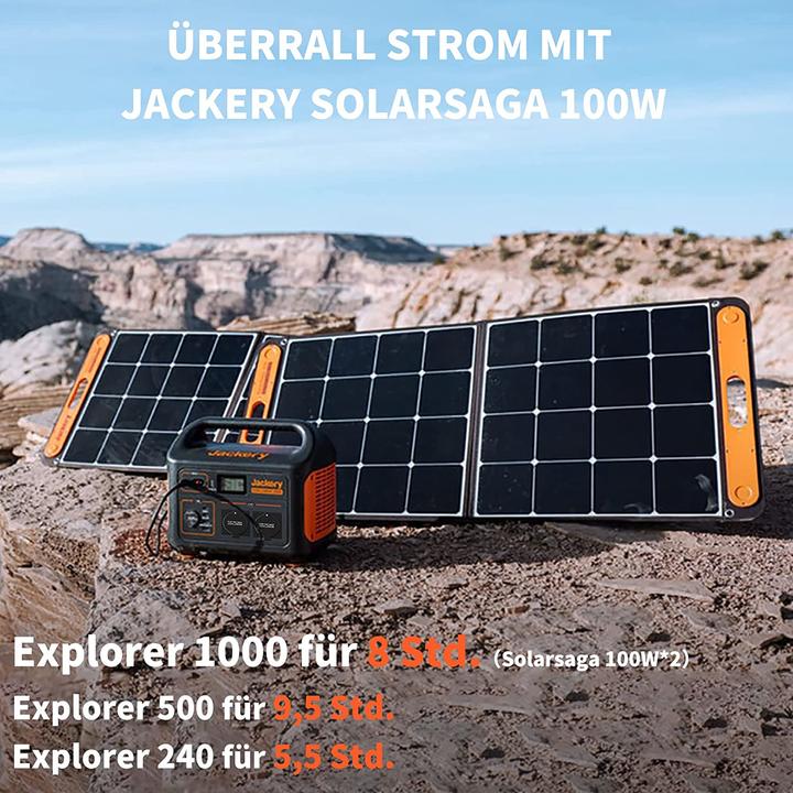 Actual product image Jackery SolarSaga (100 W, 4.69 kg)