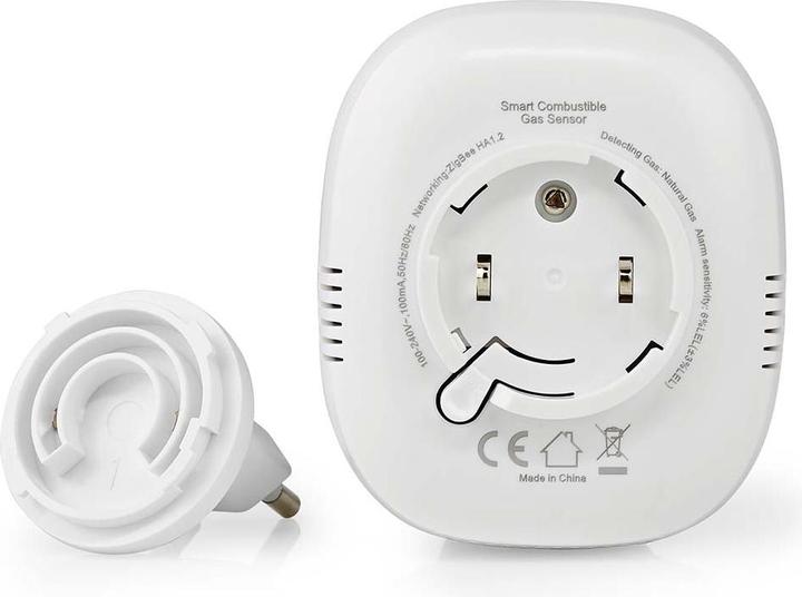 Produktbild Nedis SmartLife Gasdetektor | Zigbee 3.0 | Netzstromversorgung | Sensorlebensdauer: 5 Jahre | EN 501