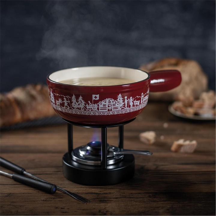 Productafbeelding Kuhn Rikon Käsefondue Set Induktion Gusseisen Alpweide Mini · Ø 17 cm (Kaasfondue)