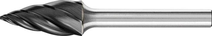 Produktbild Pferd Hartmetall Hochleistungsfrässtift ALU Spitzbogen SPG Ø 12x25 mm Schaft-Ø 6 mm HICOAT für Alu