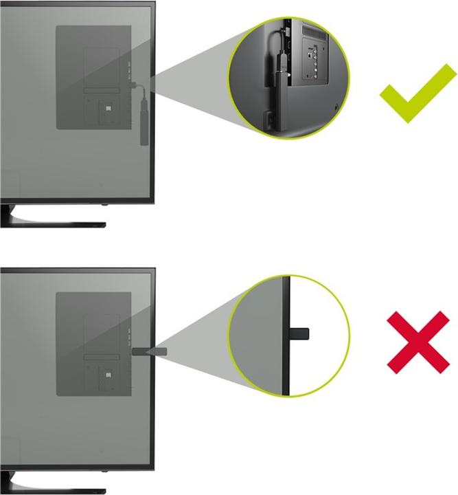Actual product image clicktronic HDMI™ Flex Adapter, Black, 0.1 m (0.10 m, HDMI)