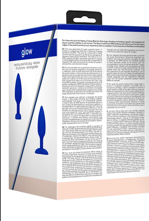 Actual product image Doc Johnson Heating Anal Butt Plug - Glow