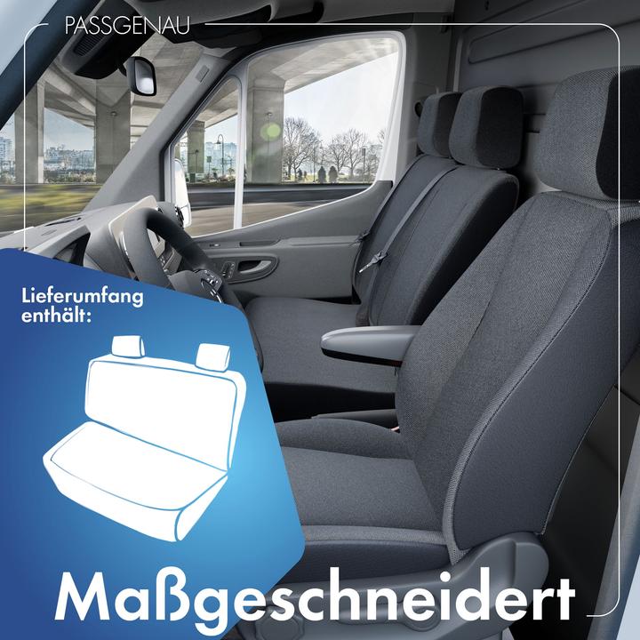 Immagine prodotto Walser Coprisedili per VW T6 doppia panca posteriore in poliestere BJ 07/2015 oggi