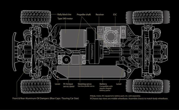 Image du produit Tamiya XM-01 Pro Chassis Kit (Kit)