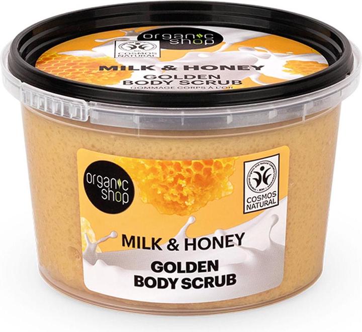Organic Shop Milch Honig Goldenes Körperpeeling 250ml (Körperlotion, 250 ml)