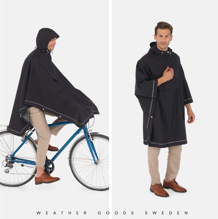 Produktbild Weathergoods IMBRIS Regen-Poncho, Schwarz, M-L (S, M)