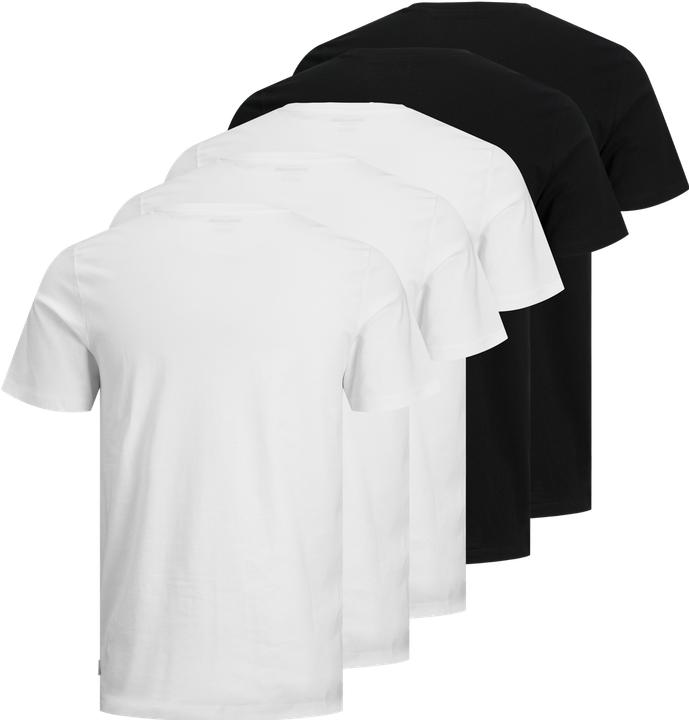 Actual product image Jack & Jones 5 Pack Organic Cotton T-Shirt (XS)