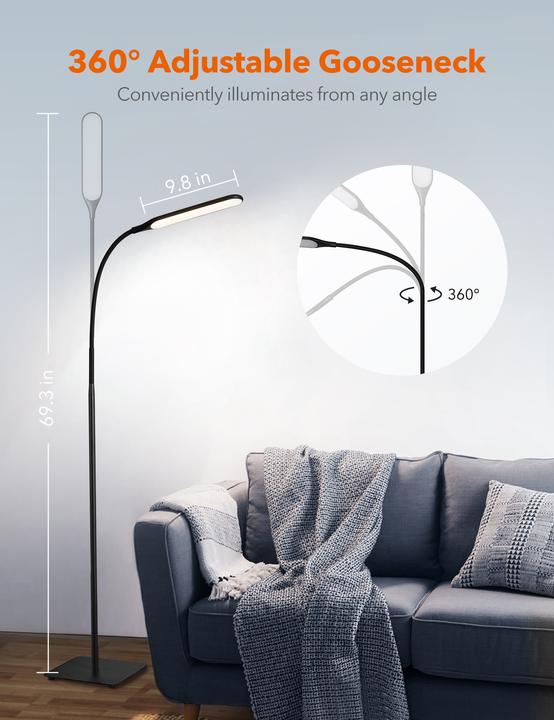 Image du produit Taotronics TT-DL072 Lampadaire blanc 10 W (500 lm)