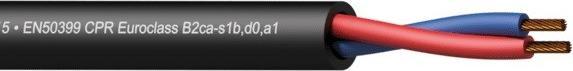 Procab Lautsprecherkabel 2X1,5 MM 16 AWG EN50399 CPR Euroklasse B2ca-s1b,d0,a1 300M (300 m, 3 mm²)
