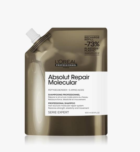 Image du produit L'Oréal Paris L'Oreal Absolut Repair Molecular Mask 500 Ml - Traitement des cheveux (500 ml)