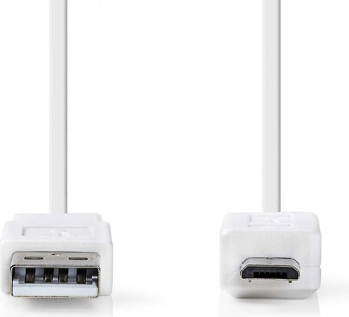 Produktbild Nedis Flachkabel USB 2.0 A Stecker - Micro B Stecker 1.0 m (1 m, USB 2.0)