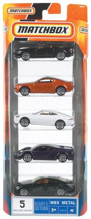 Image du produit Matchbox Pack de 5 Véhicules (modèle aléatoire) - Petites Voitures - 3 ans et +
