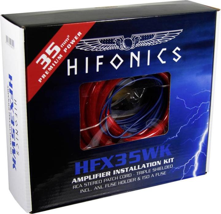 Hifonics Car HiFi Stromkabel-Set 35 mm², 35 mm², 0.5 mm²