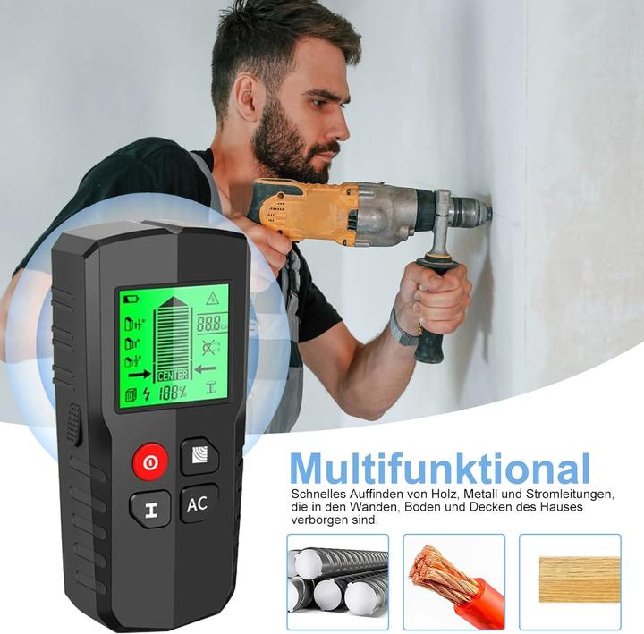 Produktbild Extsud ‎HLW-QB5 Leitungsfinder für Wände und Kabel