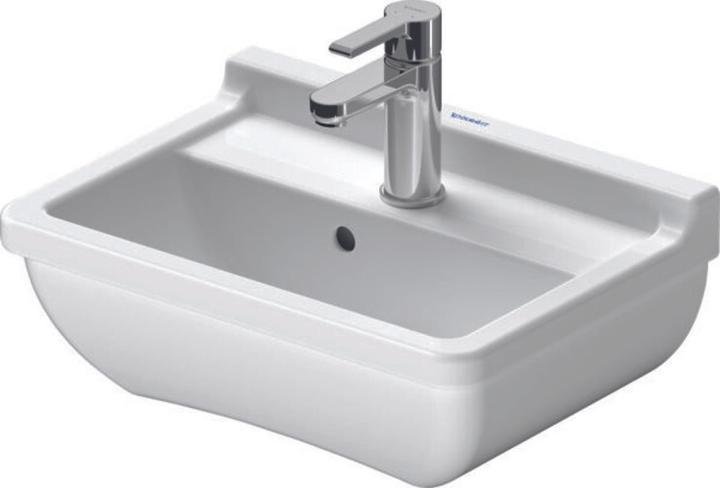 Produktbild Duravit Handwaschbecken STARCK 3 m ÜL HLB 450x320mm 1 Hahnloch weiss (320 mm, 450 mm)