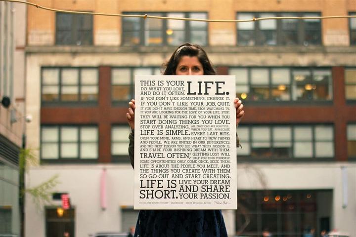 Produktbild Holstee Poster L This Is Your Life 45.7x61cm