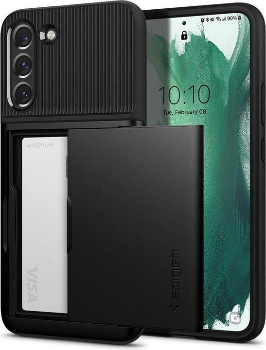Actual product image Spigen SLIM ARMOR CS GALAXY S22 + PLUS Black