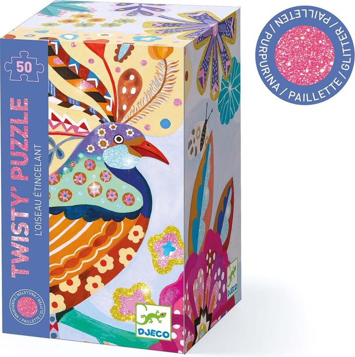 Image du produit Djeco Twisty Puzzle L'oiseau étincelant pcs (50 pièces)