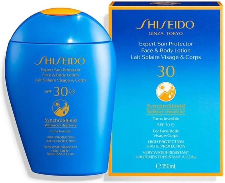 Actual product image Shiseido Expert Sun Protector Face and Body Lotion (Sun cream face, Sun stick, SPF 30, 150 ml, 150 g)