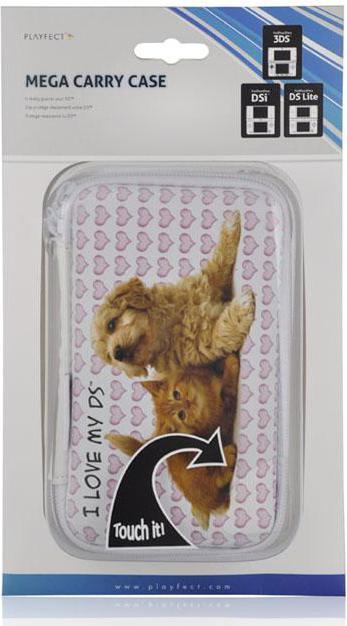 Playfect Mega Carry Case for 3DS, DSi and DS Lite - Cats&Dogs, 31836 (3DS)