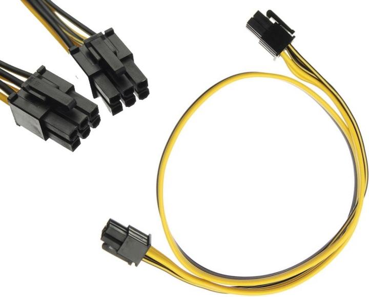 PowerGuard PCI-E 6-Pin (male) zu 6-Pin (male) GPU Power Stromkabel 0.5m