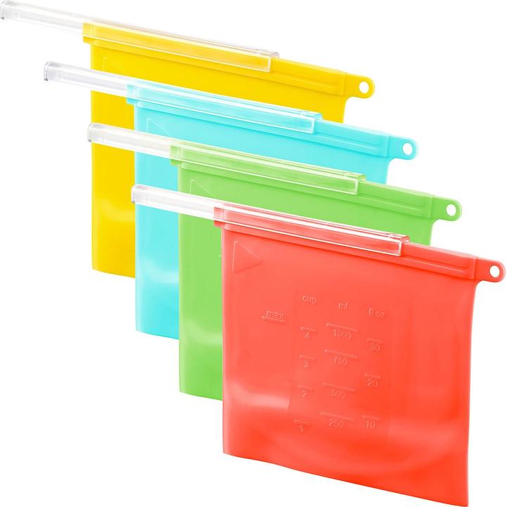 Produktbild Rosenstein & Söhne 8er-Set Silikon-Lebensmittelbeutel (8 x)