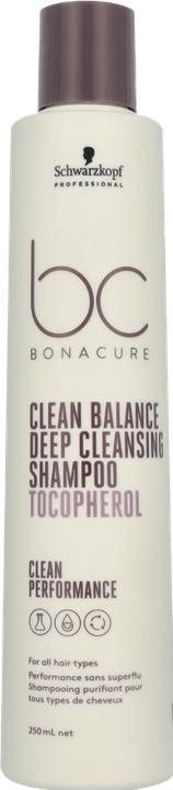 Actual product image Schwarzkopf BC Clean Balance - Deep Cleansing Shampoo (250 ml, Liquid shampoo)