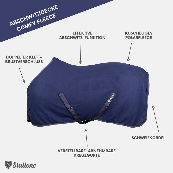 Produktbild Stallone Abschwitzdecke Comfy Fleece (85 cm)