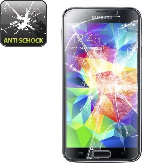 Actual product image Protectorking 2x Panzerfolie Anti-Shock HD Klar (2 Piece, Samsung Galaxy S5)