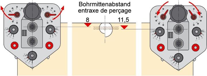 Image du produit Hettich Gabarit de perçage Drill-Jig VB (Raccord de connexion, 1 pcs)