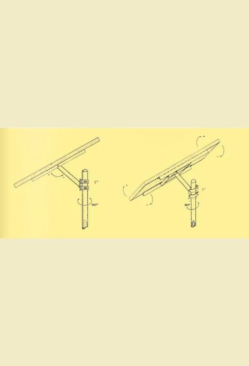 Immagine prodotto Maurelma Richtbarer Masthalter 1130x700 mm (Materiale di montaggio del sistema solare)