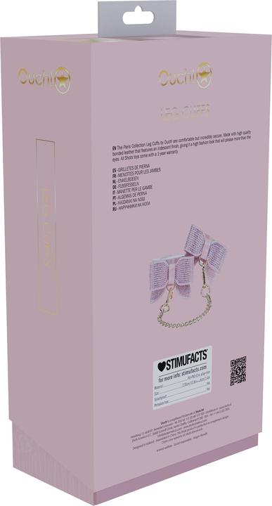 Actual product image Ouch! Paris Collection - Leg Cuffs - Pink