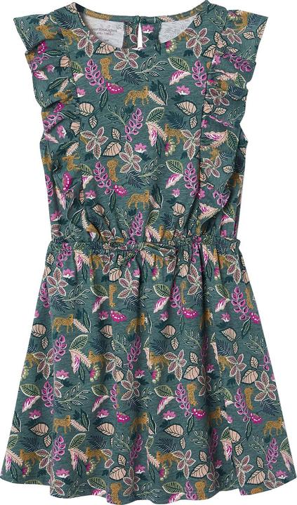 Produktbild Vertbaudet Bedrucktes Mädchen Jerseykleid mit Volantärmeln (98)