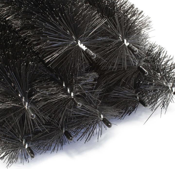Actual product image Wiltec Black Brush Pond Filter Brush, Set with 20 Brushes for Removing finest Particles, 50cm x Ø 15cm, in