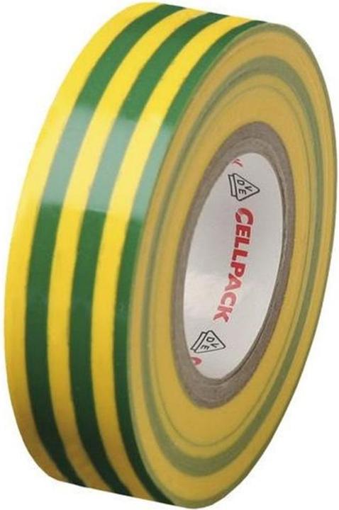 Produktbild CellPack Isolierband 10 m x 15 mm, Gelb/Grün (50 mm)