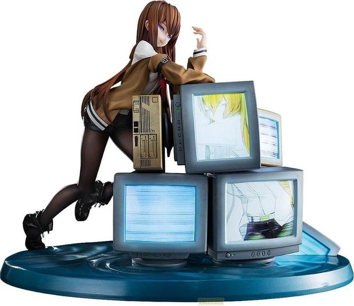 Actual product image Kadokawa SteinsGate 0 PVC Statue 1/7 Kurisu Makise With LED Light-Up Feature 21 cm
