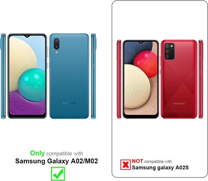 Image du produit Cadorabo Book Smart View Couverture miroir (Samsung Galaxy M02, Samsung Galaxy A02)