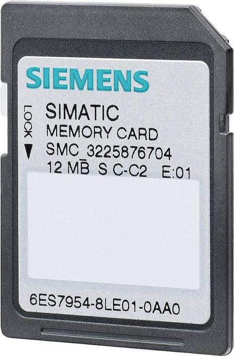 Siemens Memorycard SIMATIC S7 for S7-1x00 CPU/SINAMICS (0.01 GB, Nano memory card)
